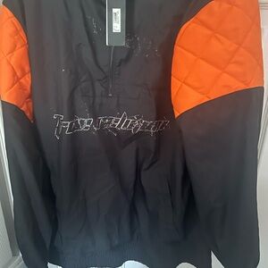True Religion Black and Orange Lightweight Jacket